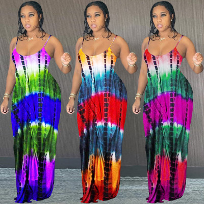 Multi-color pattern, two-piece sling with truffle back ZH8515