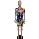 Summer print jumpsuit GH027
