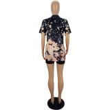 Personalized positioning printed short-sleeved T-shirt LS6364