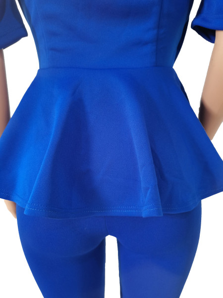 Fashion ruffled air layer business wear uniform casual suit women CM2126