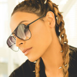 Metal double beam sunglasses KD6256