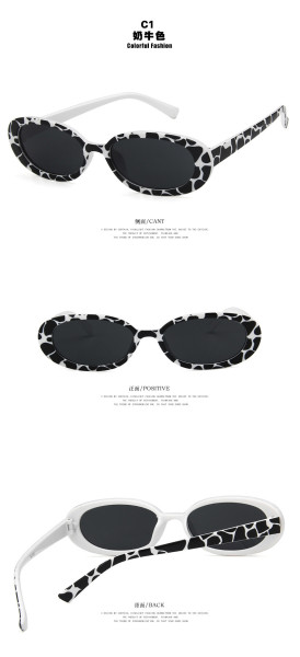 Oval speckle shade sunglasses KD95129