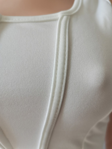 Pure color sports leisure vest sports pleated skirt two-piece suit CM2129