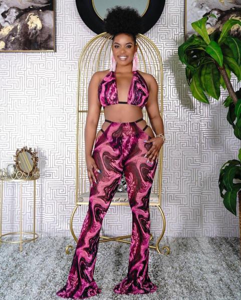 New slim sexy three-piece nightclub clothes LS6438