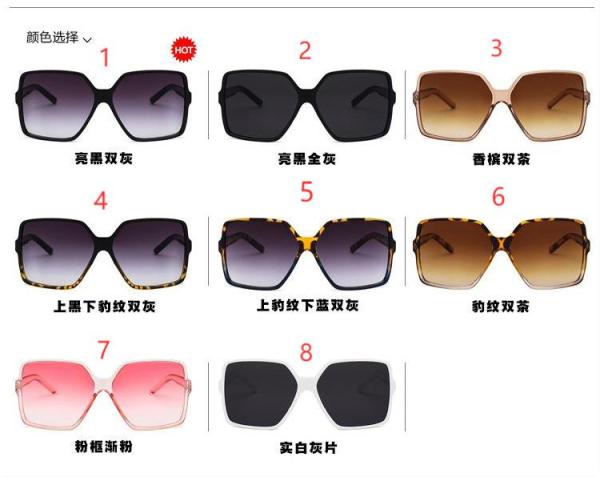 Large square frame sunglasses KD5226