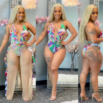 Swimsuit suit + fungus trousers D8446