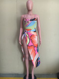 Two-piece high-definition printed one-piece swimsuit ORY5189