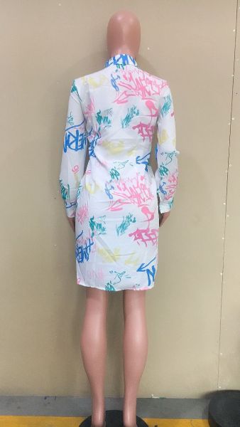 Digital print shirt dress ORY5194