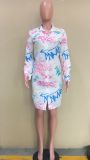 Digital print shirt dress ORY5194
