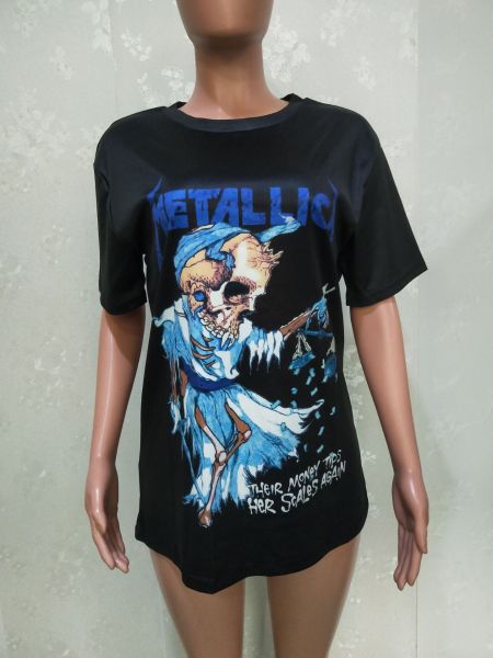 Fashion printed casual T-shirt B9265
