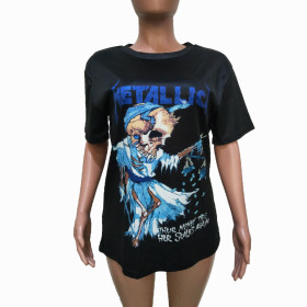 Fashion printed casual T-shirt B9265