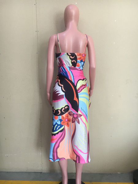Two-piece high-definition printed one-piece swimsuit ORY5189
