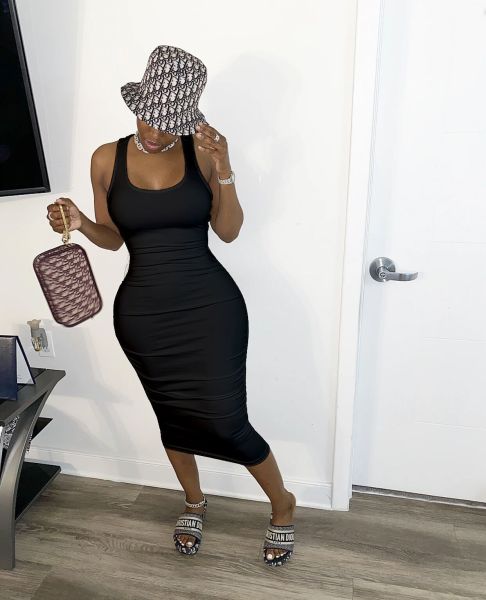 Sexy solid color zipper tie dress ORY5151