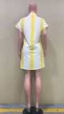 Digital printed casual shirt dress ORY5192