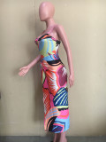 Two-piece high-definition printed one-piece swimsuit ORY5189