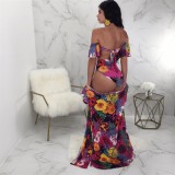 Three-piece Swimsuit Bandeau Bikini Set B9068