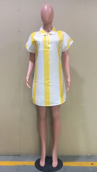 Digital printed casual shirt dress ORY5192