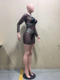 3 sets of mesh + PU elastic band D8445