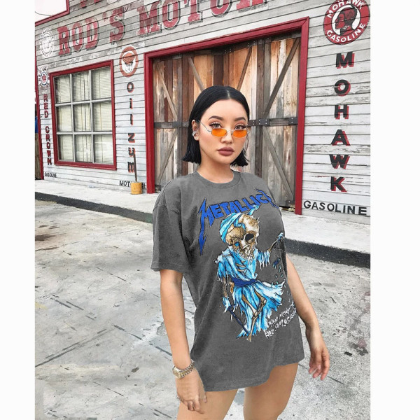 Fashion printed casual T-shirt B9265
