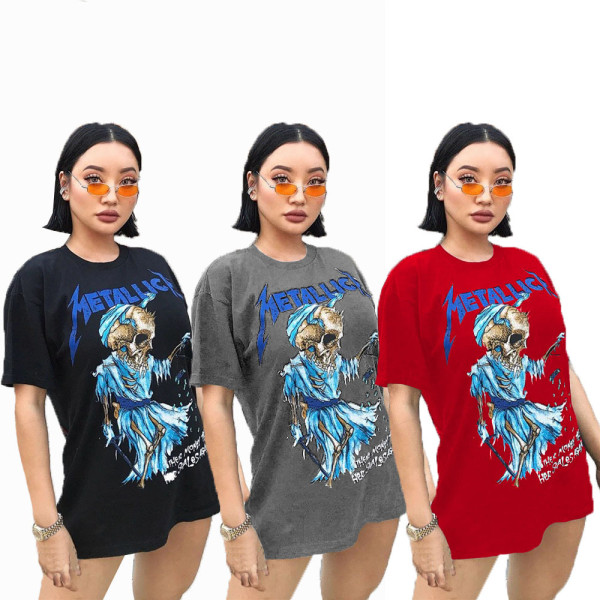 Fashion printed casual T-shirt B9265