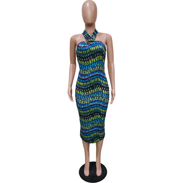 Wrapped chest independent lace dress BN167
