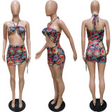 Sexy two-wear swimsuit elastic band dress BN162