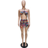 Sexy two-wear swimsuit elastic band dress BN162