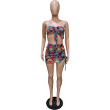Sexy two-wear swimsuit elastic band dress BN162