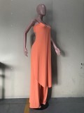 Sling top solid color loose 2-piece suit OL6035