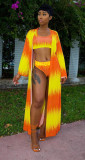 3-piece cloak swimsuit OL6047