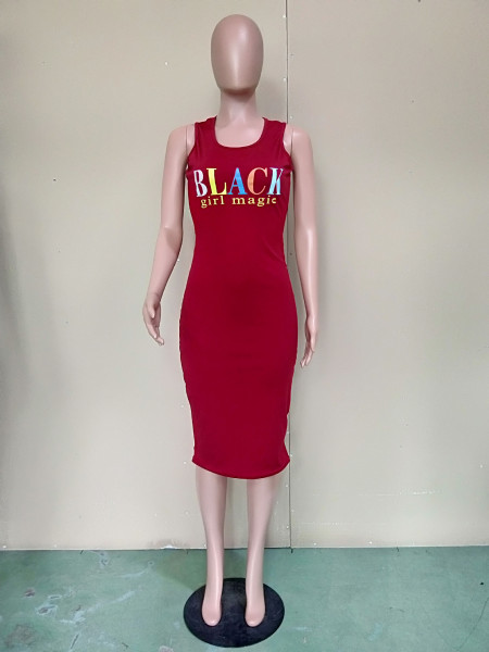 Sling sleeveless pleated dress B9228