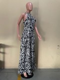 Sleeveless Hollow Wide Leg Pants Jumpsuit OL6059