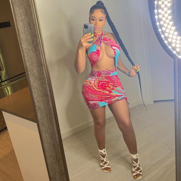 Sexy Halter Swimsuit Elastic Band Dress BN150
