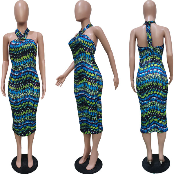 Wrapped chest independent lace dress BN167