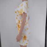 Short-sleeved shorts tie-dye suit X9309