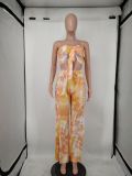 Two-piece printed tie-dye set YM8599