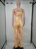 Two-piece printed tie-dye set YM8599