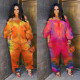 Fashion tie-dye loose casual jumpsuit F8069-1