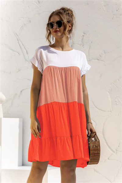 Color block loose dress YO2424