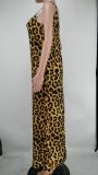 Tie-dye colorful print sling loose dress X9305