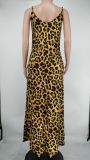Tie-dye colorful print sling loose dress X9305