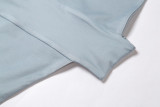 Sexy V-neck halter one-piece fashion bag hip skirt suit K21S02362