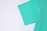 Loose solid color top tight-fitting casual shorts suit K21S02777