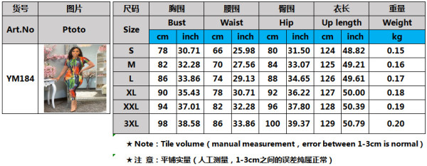 Fashion tie-dye women's sexy round neck print dress YM184