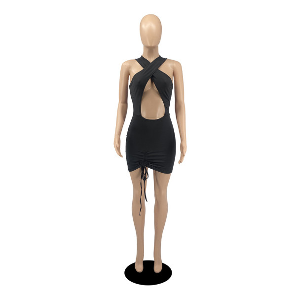 Pure color sexy dress milk silk tube top skirt D8105-1