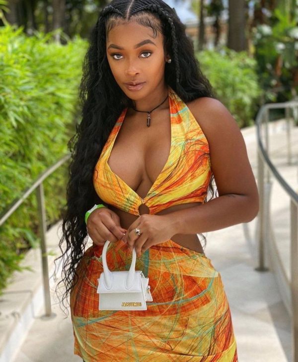 Printed Halter Dress Sexy Backpack Hip Dress FFD100