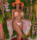 Sexy swimsuit contrast color swimsuit two-piece suit FFT1108