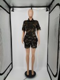 Fashion cardigan waist woven jumpsuit YM183
