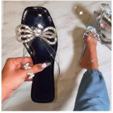 Colorful rhinestone strip ladies sandals S645072499311