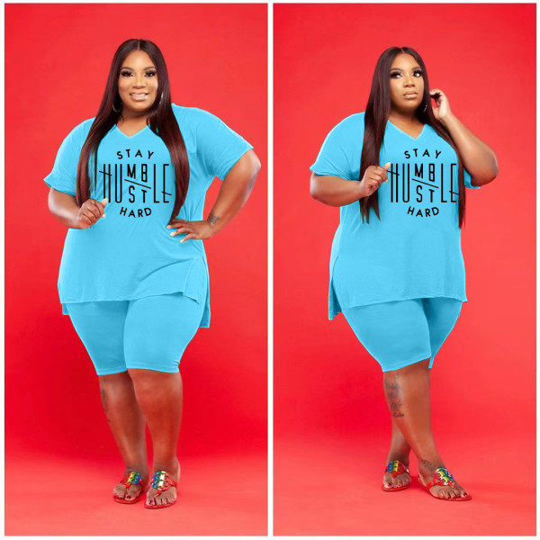 Two-piece large size 5XL fashion casual suit Q7197